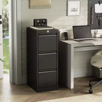 103IN Rolling Storage Cabinet with Lock, Workbench & Adjustable Shelf, Mobile Tool Chest for Garage, Shop, Office, Black