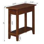 Flip Top End Table with Storage and Charging Station, Featuring USB Ports, Power Outlets and Slim Space Saving Design
