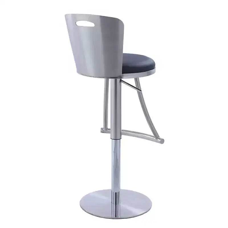 Metal-Back Adjustable Height Stool