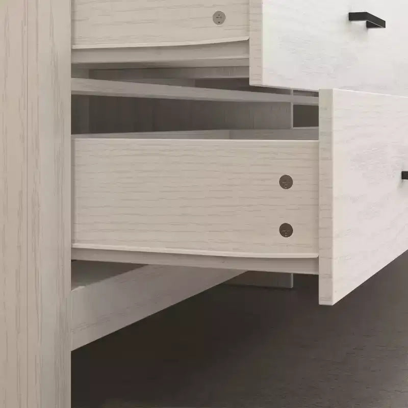 Rustic 9-Drawer Chest Dresser Organizer Compartments Solid Build, Spacious Drawers