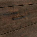 Rustic 9-Drawer Chest Dresser Organizer Compartments Solid Build, Spacious Drawers