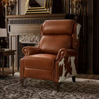 Genuine Leather Manual Recliner