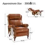 Genuine Leather Manual Recliner