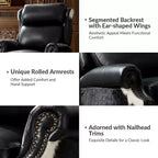 Genuine Leather Manual Recliner