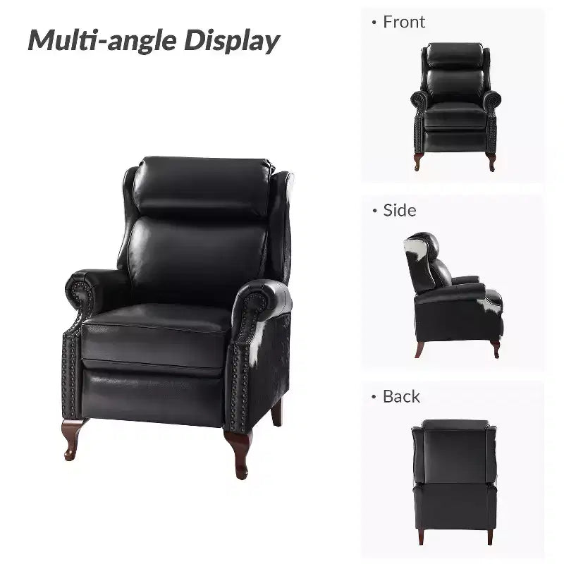 Genuine Leather Manual Recliner