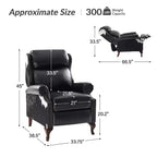 Genuine Leather Manual Recliner
