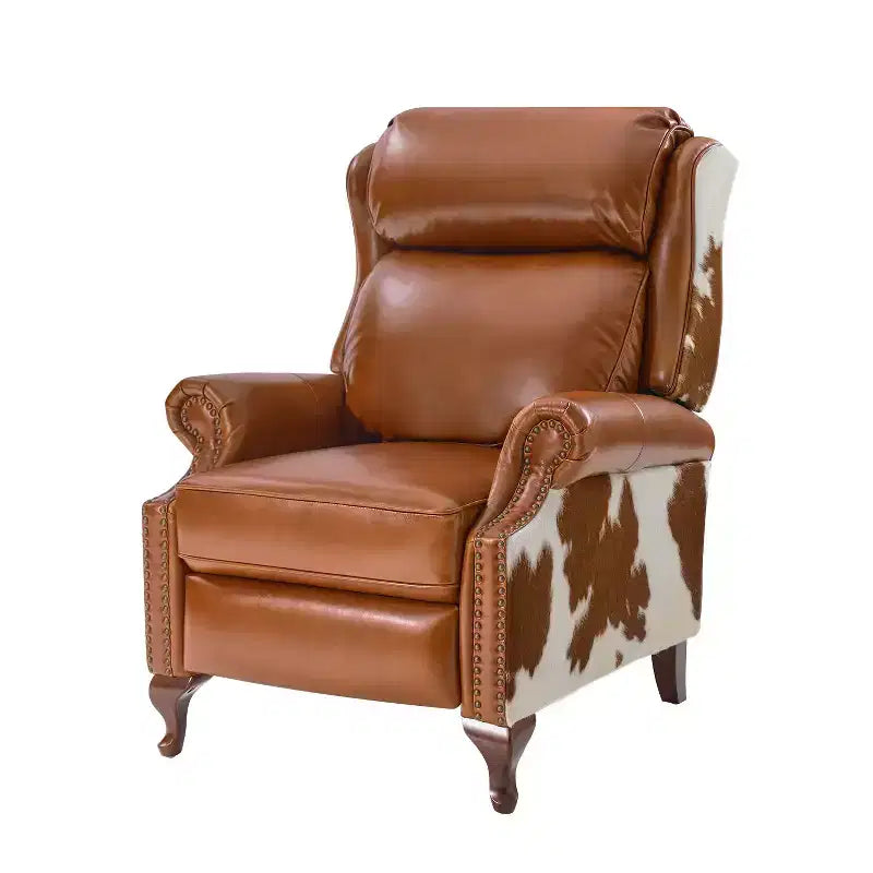 Genuine Leather Manual Recliner