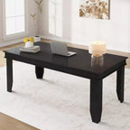 Extendable Dining Table for 6-10, 63-86.6 Farmhouse Kitchen Table with Sturdy Wooden Frame, Large Rectangular Dinner Table for Dining Room