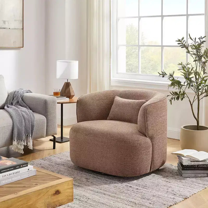 Swivel Barrel Accent Chair