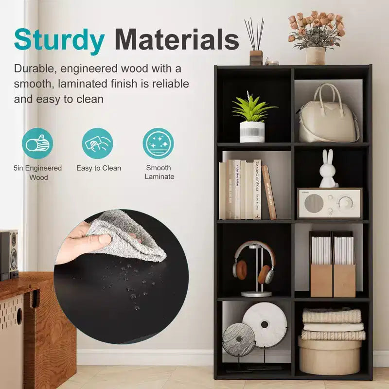 Cube Storage Organizer Open Bookshelf Removable Back Panels