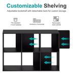 Cube Storage Organizer Open Bookshelf Removable Back Panels