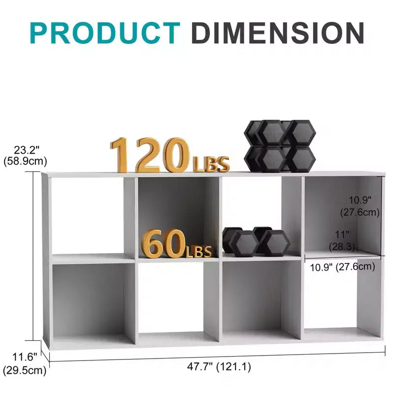 Cube Storage Organizer Open Bookshelf Removable Back Panels