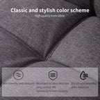 Black Faux Leather Sofa Bed with Memory Foam, Adjustable Backrest & Armrests, Multifunctional Small Loveseat Sleeper Sofa