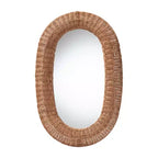 Oval Rattan Wall Mirror