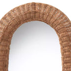 Oval Rattan Wall Mirror