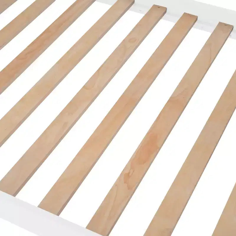 Stairway Twin over Twin Bunk Bed for Kids, Bunk Bed Frame with Storage and Guard Rail for Bedroom Dorm