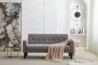 TYBOATLE Sofa Couch, Modern Linen Upholstered Sofa, Loveseat Sofa with Deep Seats for Living Room, Light Gray