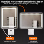 Bathroom Mirror , Anti-Fog Vanity Mirror with Dimmable Lights