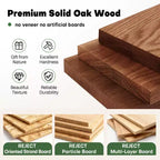 40IN Solid Oak Coffee Table, 2-Tier Modern Farmhouse Rectangle Center Table with Storage Shelf & X-Shaped Legs, Walnut Finish