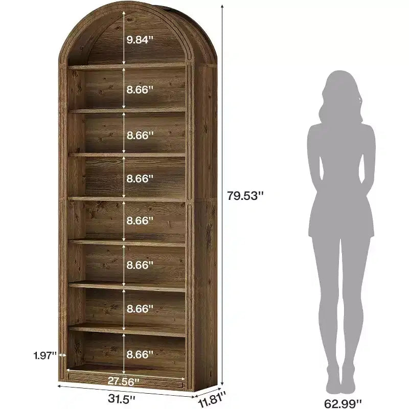 8-Tier Tall Shoe Storage Cabinet, Large Shoe Organizer, Wooden Freestanding Shoe Rack for Closet Entryway