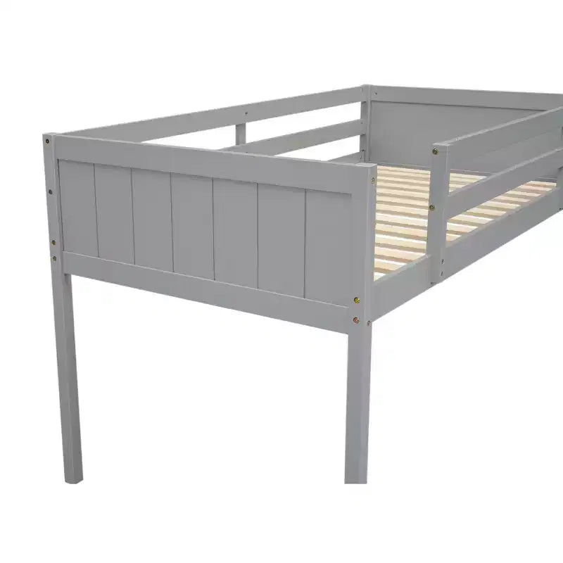 79.5IN Twin/Full Size Kids Loft Bed with Removeable Ladder, Bed Frames with Safety Guardrails, Loft Bed for Kids Room, Play Room
