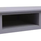 Desk Grey Paulownia wood, Poplar wood Medium Desk Rectangular
