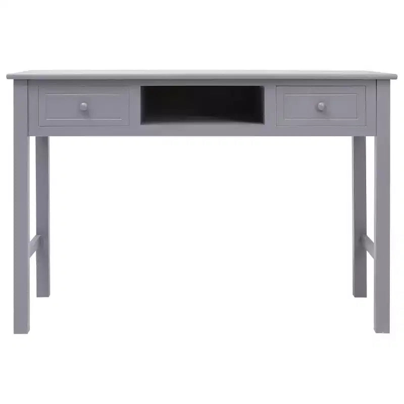 Desk Grey Paulownia wood, Poplar wood Medium Desk Rectangular