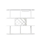 Wall Mounted Wine Rack, 3-Tier Large Capacity Hanging Bar Shelf Wine Glass Holder Wine Bottle Display Shelf for Kitchen Dining Room Decor