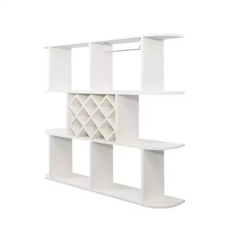 Wall Mounted Wine Rack, 3-Tier Large Capacity Hanging Bar Shelf Wine Glass Holder Wine Bottle Display Shelf for Kitchen Dining Room Decor