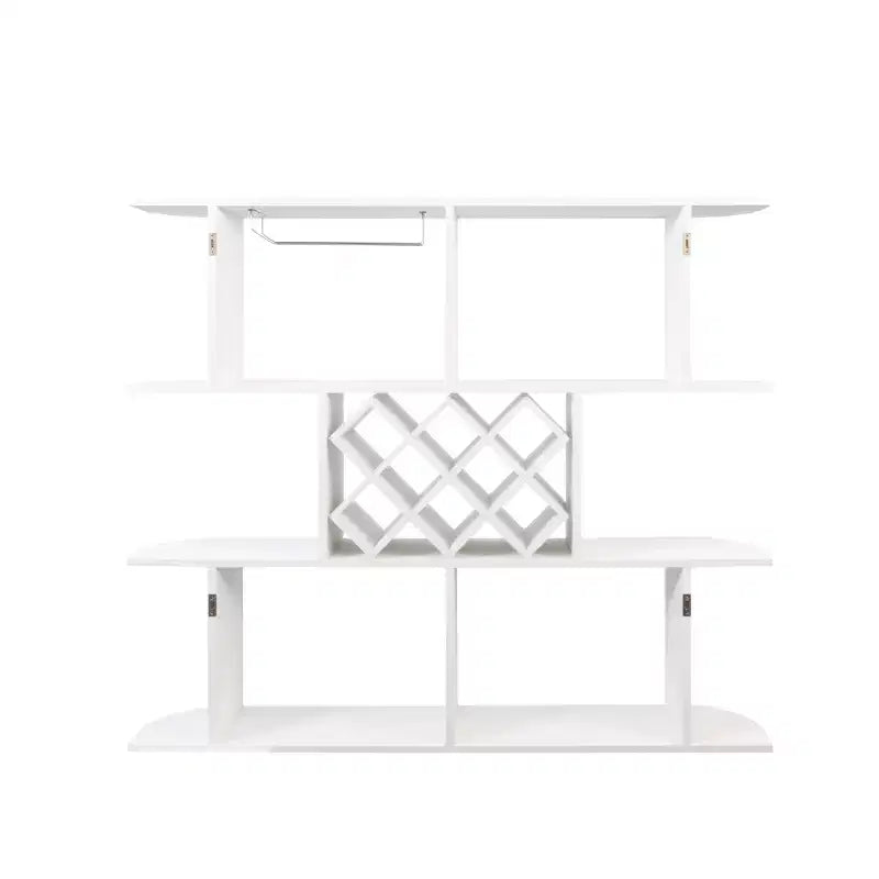 Wall Mounted Wine Rack, 3-Tier Large Capacity Hanging Bar Shelf Wine Glass Holder Wine Bottle Display Shelf for Kitchen Dining Room Decor