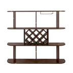 Wall Mounted Wine Rack, 3-Tier Large Capacity Hanging Bar Shelf Wine Glass Holder Wine Bottle Display Shelf for Kitchen Dining Room Decor